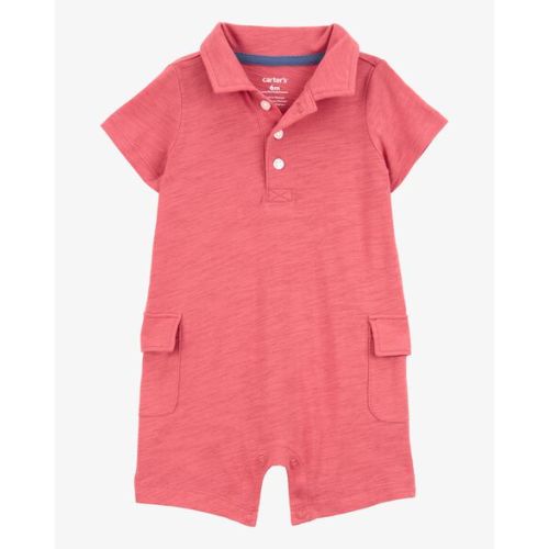 Baby Polo Cotton Romper - Carter's | Carter's