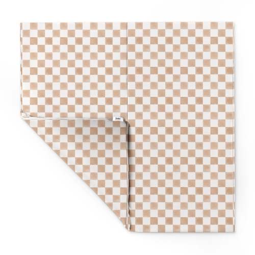 Toki Kids Vegan Leather Mat Standard, Checker Toffee