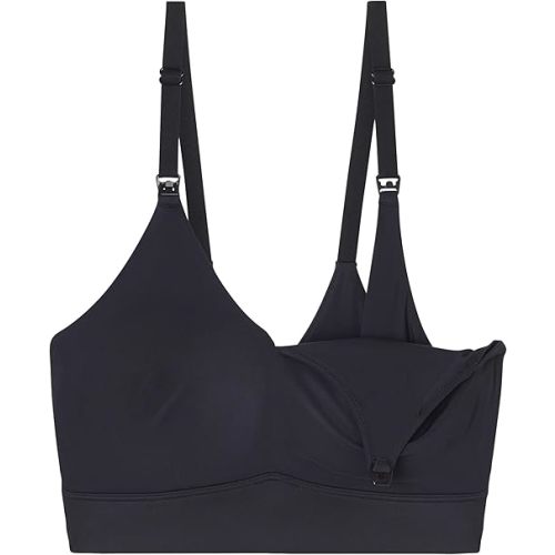 Bliss Nursing Bralette - Ultra-Soft Maternity Bra - Black