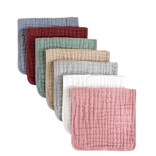 Muslin Burp Cloths 100% Cotton Hand Washcloths for Babies, Baby Essentials 6 Layers Extra Absorbent and Soft Boys & Girls Baby Rags for Newborn Registry