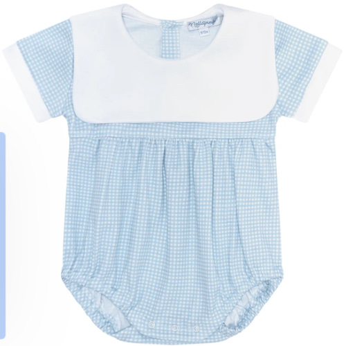 Blue Gingham Baby Bubble