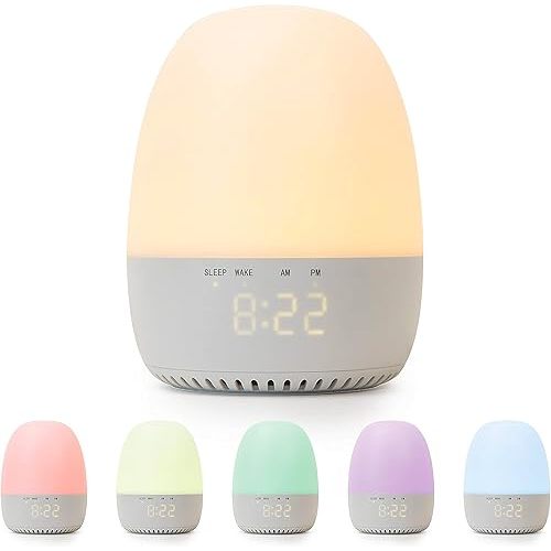 Yogasleep Light to Rise White Noise Sound Machine & Sleep Trainer with Night Light. Sleep Aid for Baby & Toddler, 30 Soothing Sounds Including Lullabies & Nature Sounds, Registry & Nursery Must Have