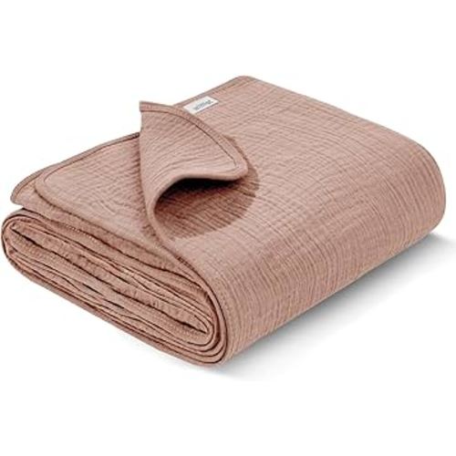 Muslin Swaddle Blankets, Swaddle Blanket for Baby Girls and Boys, Baby Receiving Blankets, Baby Essentials, Suitable for Neutral Newborns and Crib Essentials, Large 40 x 36 inches