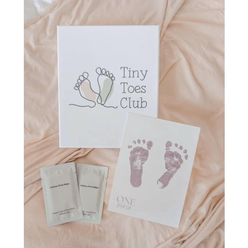 Ink Free Milestone Kit Card First 12 Months | Baby Milestone Cards | Baby Footprint | 12 Month Milestone | Baby Shower Gift | Baby Handprint