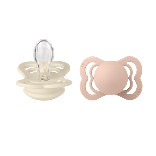 BIBS Supreme 2 PACK Silicone Ivory/Blush
