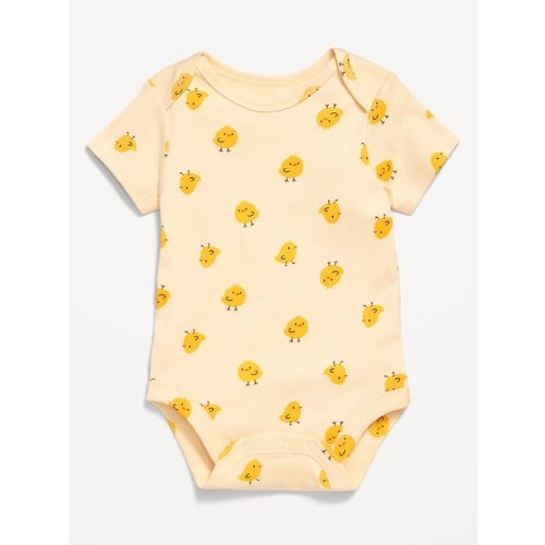 Printed Short-Sleeve Bodysuit for Baby