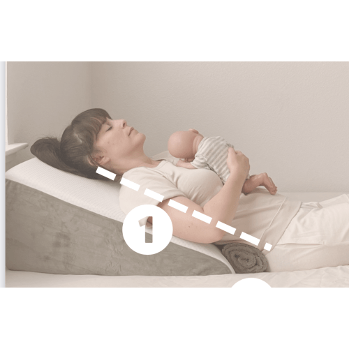Organic Bed Wedge Pillows for Safe Co-Sleeping with Baby