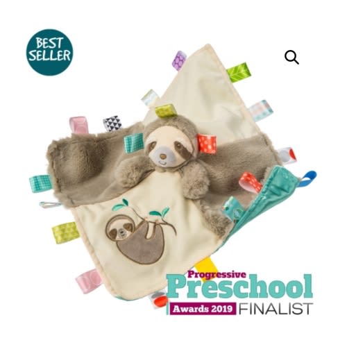 Taggies Molasses Sloth Character Blanket – 13x13" - Mary Meyer Stuffed Toys