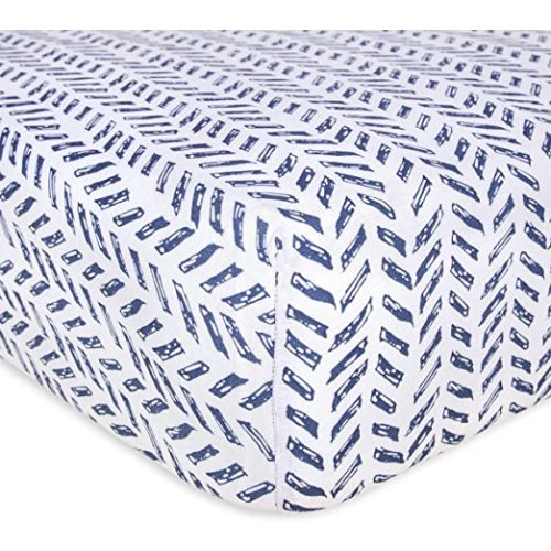 Burt's Bees Baby - Fitted Crib Sheet, Boys & Unisex 100% Organic Cotton Crib Sheet for Standard Crib and Toddler Mattresses (Guide the Way)28x52 Inch (Pack of 1)