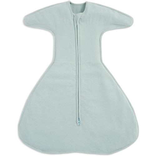 HALO Sleepsack SwaddleStretch, Arms Up or Extended Arms, Newborn Baby Swaddle, 0 – 3 Months, 0.5 TOG, Calm Sage