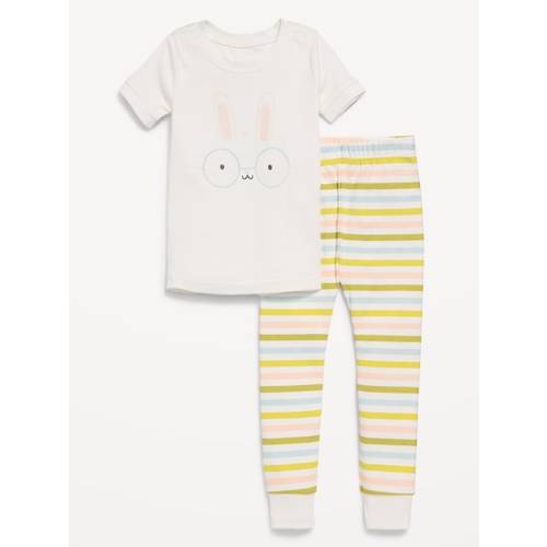 Snug-Fit Ribbed Pajama Set