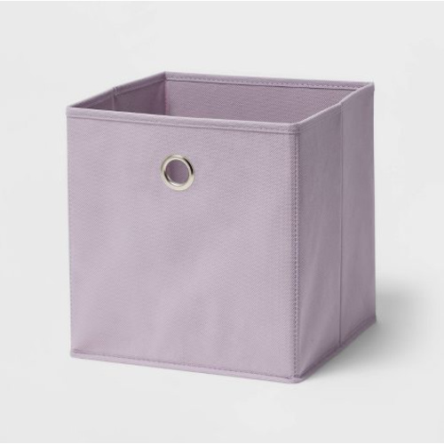 11" Fabric Cube Storage Bin - Room Essentials™, Color: Peach Blush