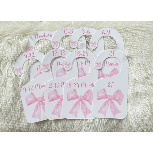 Bow Nursery Closet Dividers, Bow Baby Shower, Baby Girl Closet Dividers, Baby Clothes Dividers, Baby Shower Gift