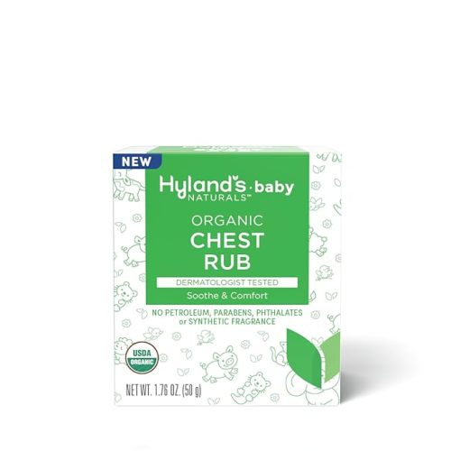 Hyland's Baby Organic Chest Rub, Soothe & Comfort, with Organic Lavender, Peppermint, & Chamomile Flower Oil, Safe & Gentle, Dermatologist Tested, 1.76 Oz, Infant