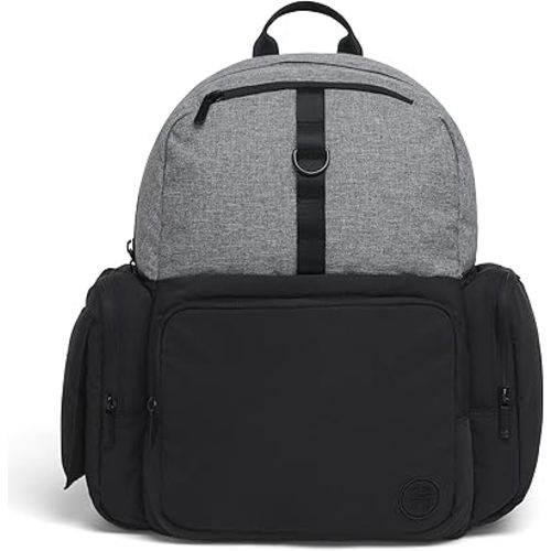 HUGGIES Day Pack Diaper Backpack, Dark Grey Heather/Black, One Size
