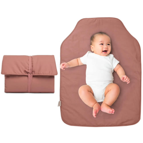 On The Go Portable Changing Pad - Misty Rose – Natemia