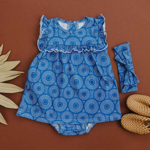 Keteka Ruffle Dress and Headband Bundle