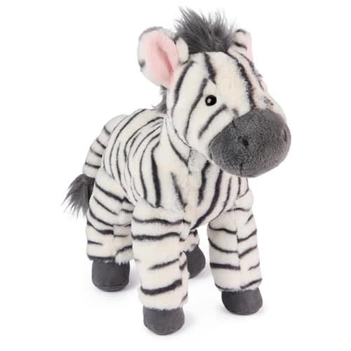 GUND Gemma Zebra Plush, Zebra Stuffed Animal for Ages 1 and Up, Gray/White, 12"