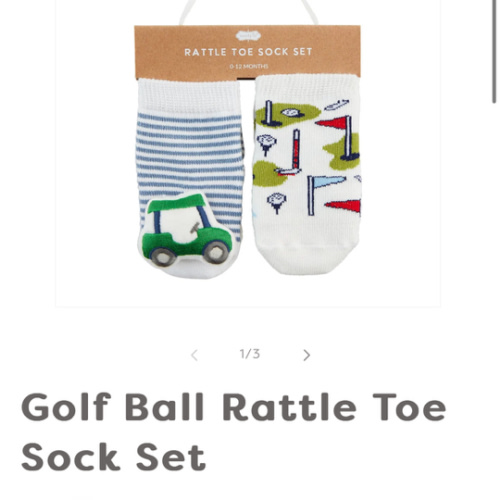 Golf Ball Rattle Toe Sock Set – Baby Blossom Company