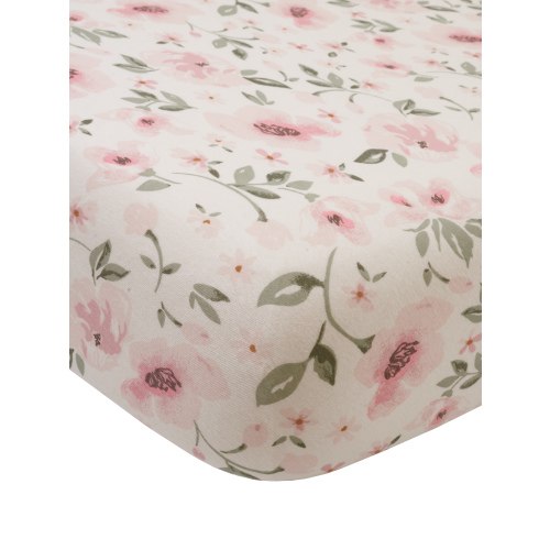 Modern Moments By Gerber Baby & Toddler Girl Ultra Soft Fitted Crib Sheet, Ivory