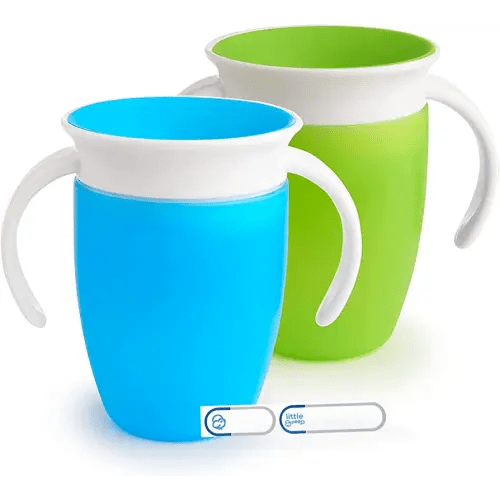 Fisher-Price Baby Boys' 2-Pack Monkey Sipper Cups - aqua/multi