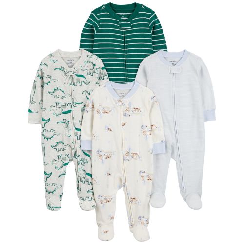 Baby 4-Pack 2-Way Zip Sleep & Plays | Carter's