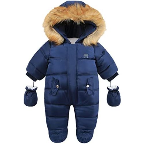 Baby Girl Winter Snowsuit Toddler Jacket Clothes For Boy Infant Jumpsuit Hoodied