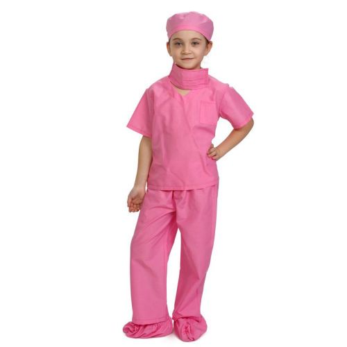 Dress Up America Pink Doctor and Nurse Costume Scrubs For Toddler Girls, Size: toddler 4