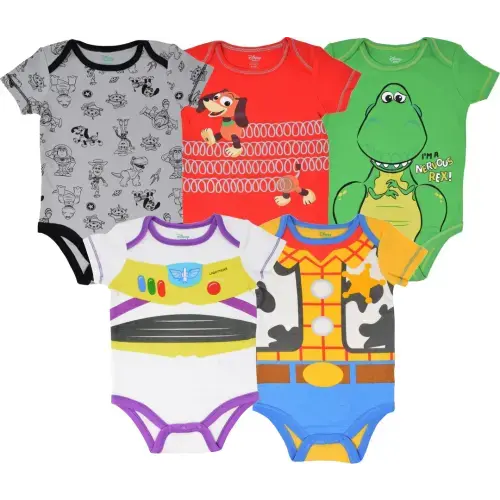 Disney Pixar Toy Story 5 Pack Bodysuits