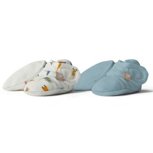 Goumi Stay On 2-pack Baby Boots - Abstract Floral + Rose 0-3m