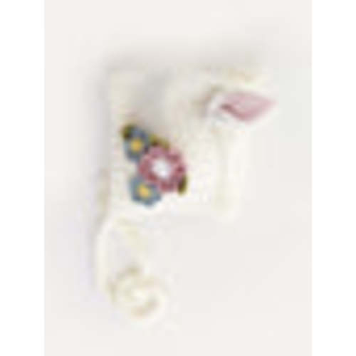 Knit Bunny Bonnet, White Flowers – SpearmintLOVE