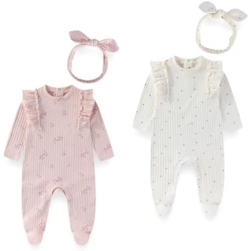Long Sleeve Baby Footies With Accessories Cotton Unisex Infant Romper New born Clothes For Boys Girls 0–12 Months