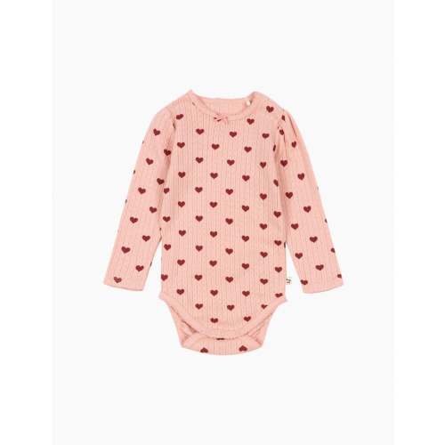Pointelle Minnie Bodysuit in Rose Amour (0-3 MONTHS)