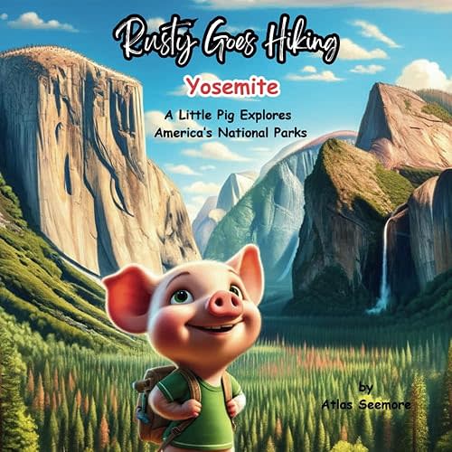 Rusty Goes Hiking, Yosemite: A Little Pig Explores America's National Parks (Rusty Goes Hiking, A Little Pig Explores America's National Parks) Paperback – Large Print, March 27, 2024