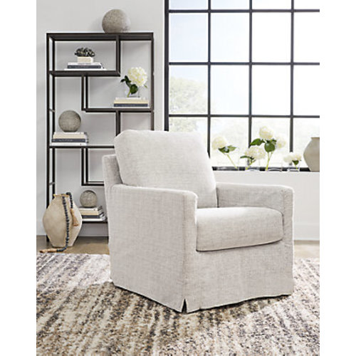 Nenana Next-Gen Nuvella Performance Fabric Swivel Glider Accent Chair