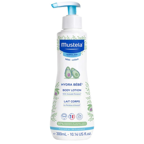 Mustela Hydra Bebe Body Lotion - Daily Moisturizing Baby Lotion with Natural Avocado, Jojoba & Sunflower Oil – Various Sizes