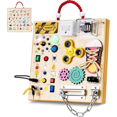 Montessori Wooden Busy Board