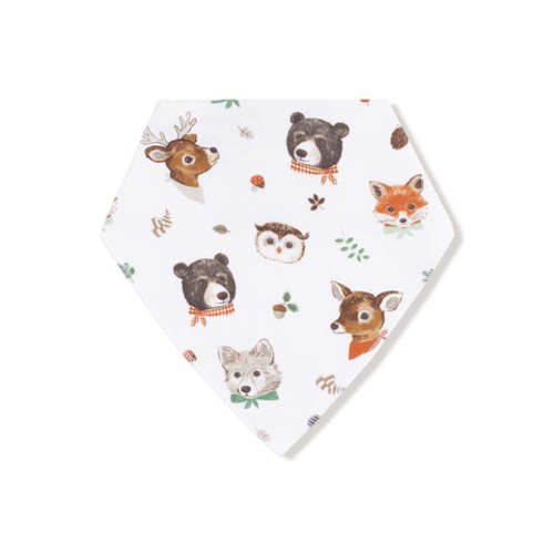 Woodland Animal Faces - Bandana Bib