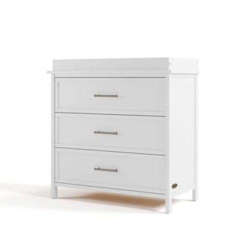 Graco Classic 3 Drawer Dresser with Removable Changing Topper White