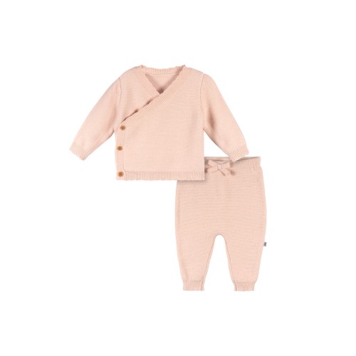 Pink Scalloped Sweater Knit 2-Piece Set, 3-6M