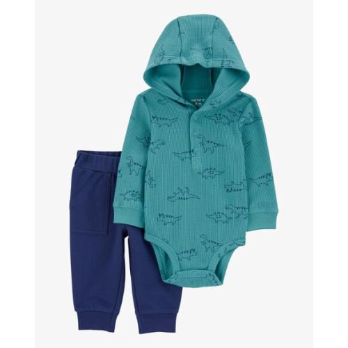 Baby 2-Piece Dinosaur Hooded Bodysuit Pant Set - Carter's | Carter's