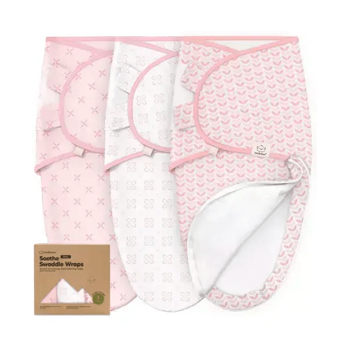 3pk Soothe Zippy Baby Swaddles 0-3 Months, Newborn Sleep Sacks, Zipper Swaddle, Wearable Swaddle Blanket