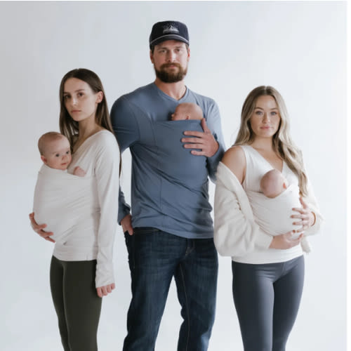 Lalabu Dad Shirt | Original Babywearing T-Shirt with Kangaroo Pouch | Baby Wrap Carrier for Newborns & Infants | Baby Wrap Carrier for Newborns | Essential for new Dads