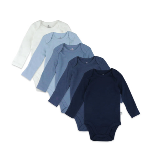 5-Pack Organic Cotton Long Sleeve Bodysuits | Honest Baby Clothing
