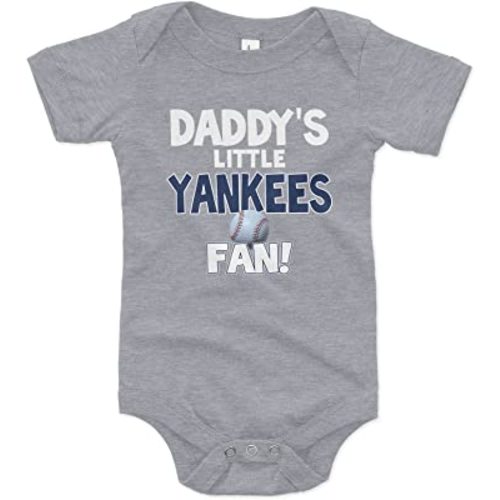 NanyCrafts Baby's Daddy's Little Yankees Fan Bodysuit, Baby Yankees Fan