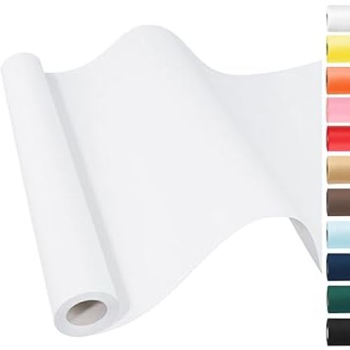 White Wrapping Paper Craft Paper Kraft Paper Roll 15" x 450", Bulletin Board Paper Roll, Arts & Crafts, Gift Wrapping Moving Packing Painting Drawing Paint Easel Poster Chart Paper, Kids Art Supplies