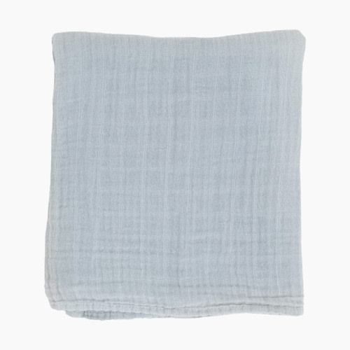 Little Unicorn Organic Cotton Muslin Swaddle Blanket - White Sage, Large