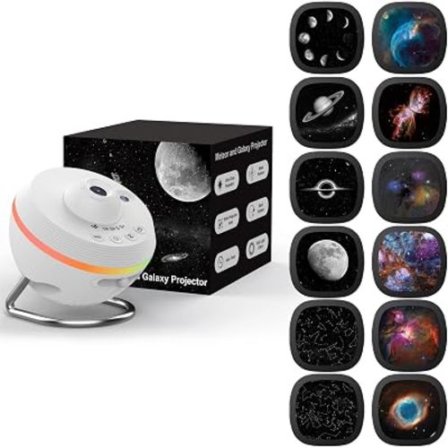 Galaxy Projector, Star Projector Planetarium with 13 Disc for Bedroom Deko