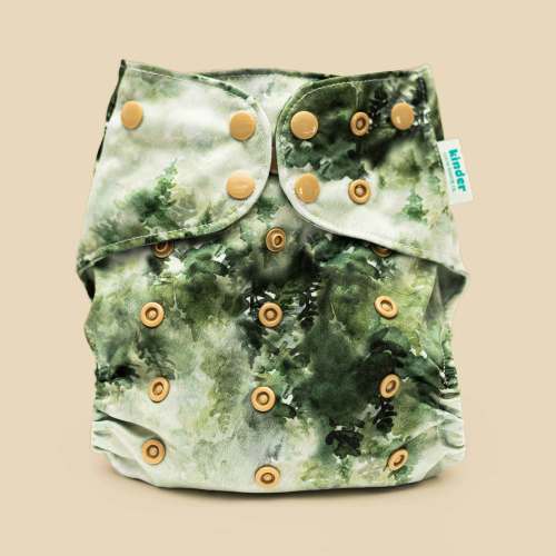 Nature: Essentials Pocket Cloth Diaper with Athletic Wicking Jersey, Grows with your Baby