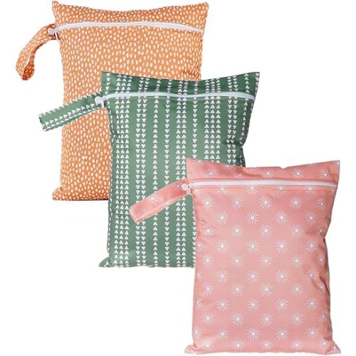 3 Set Wet Bag Storage Bag Waterproof Washable Travel Bags, Beach, Pool, Gym Bag for Swimsuits & Wet Clothes (YMX002-S12)